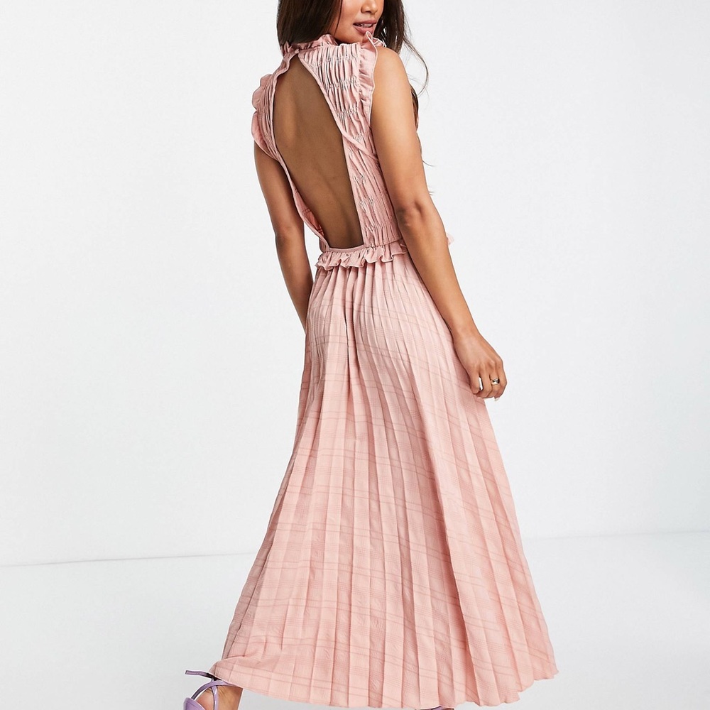 ASOS BNWOT pleated midi dress